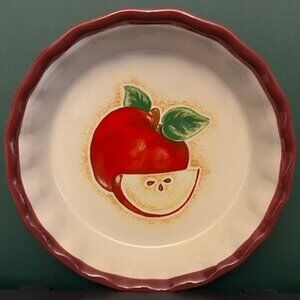 Vintage Ceramic Apple Pie Dish by LTD Commodities Retro Farmhouse Kitchen